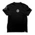 Technostoff Stripe regular T-Shirt in schwarz von vorne